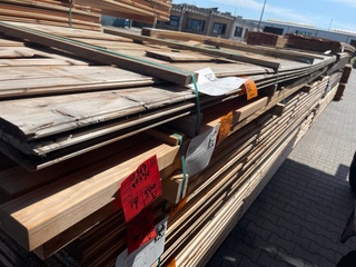 Ca. 29x Thermo Vuren Veer en Groef, 19x130mm, lengte 510cm